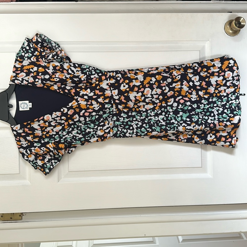 Blue rain Colorful “cheetah print” dress